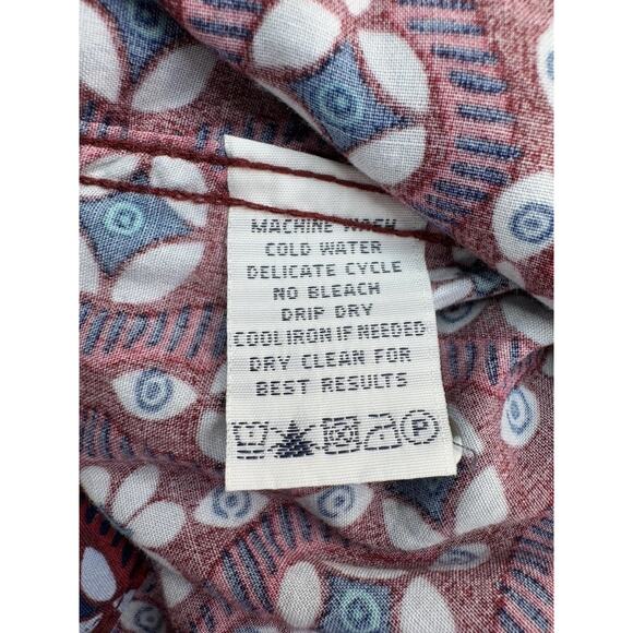 Reyn Spooner Men’s Hawaiian Aloha Shirt XL Red Print Japanese Rayon Tropical - Picture 7 of 13